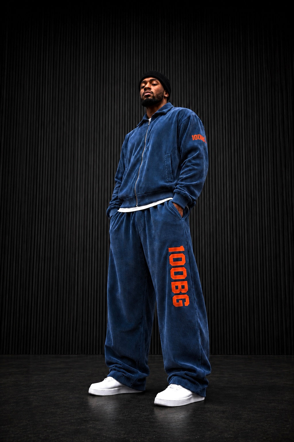 Corduroy Track Set— Blue