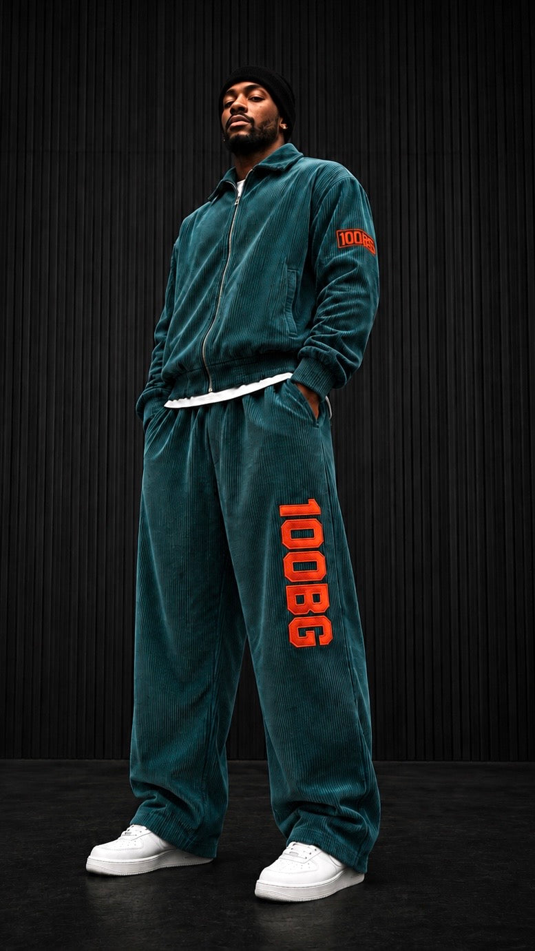 Corduroy Track Set— Green