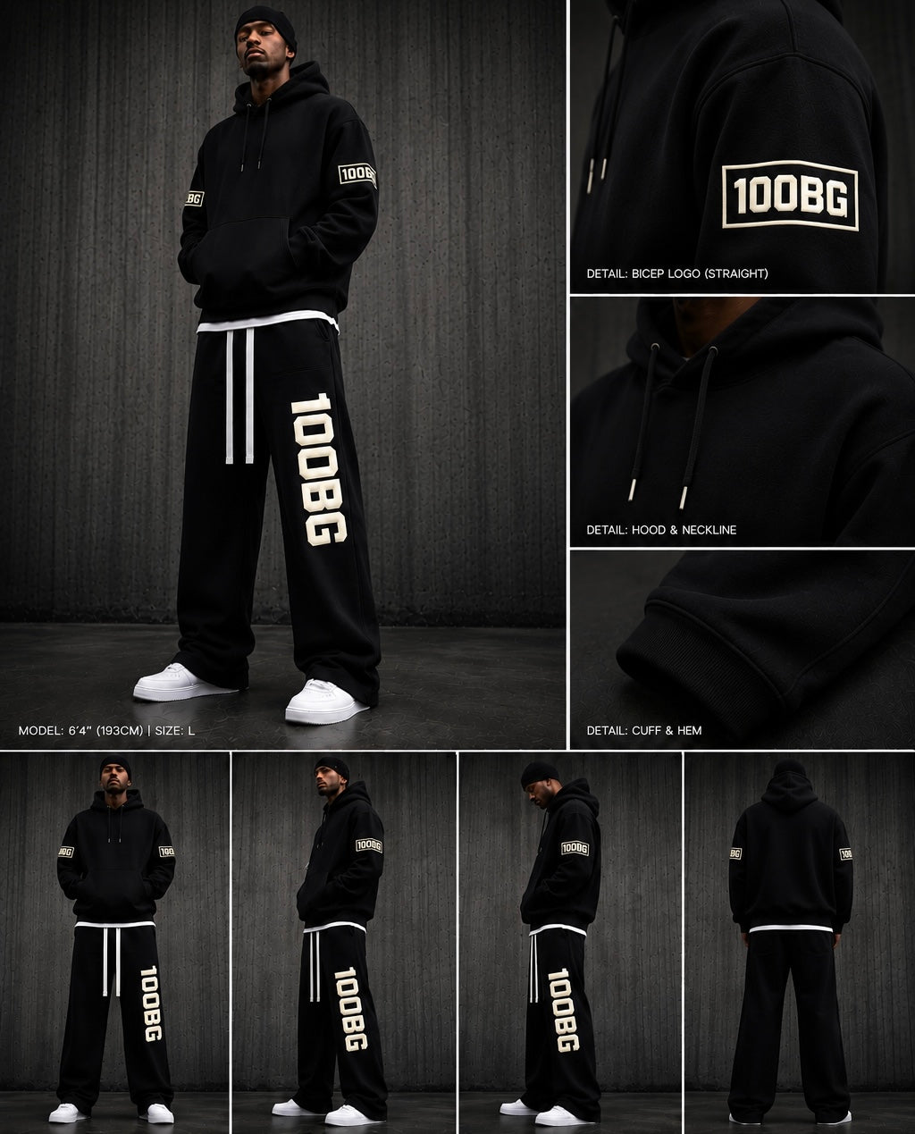 Oversized Heavyweight Full Set Hoodie Sweatpants