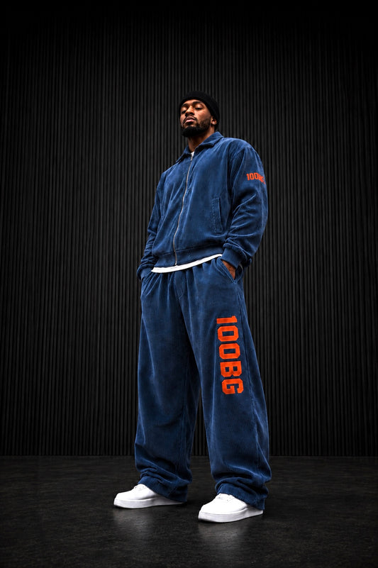 Corduroy Track Set— Blue
