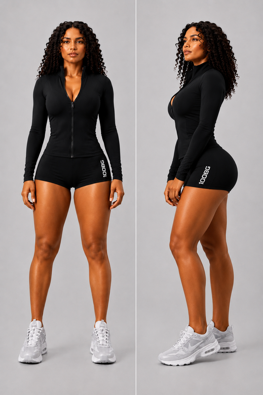 Sculpt Short Set— Black