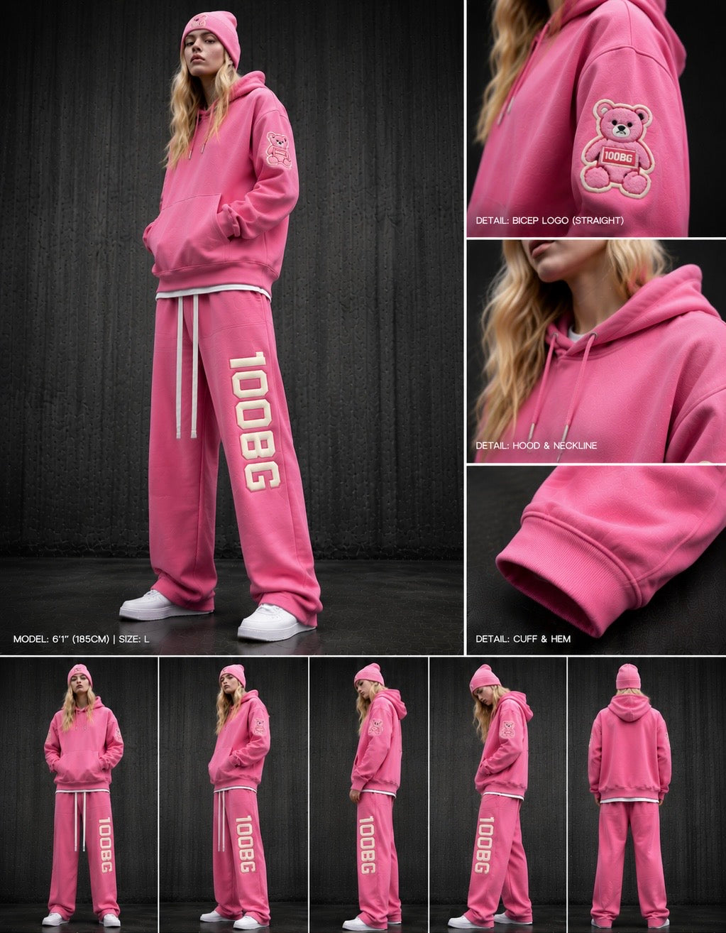 Oversized Heavyweight Full Set Hoodie Sweatpants