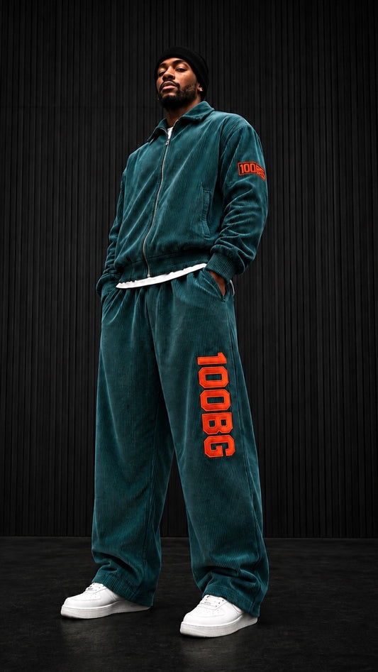 Corduroy Track Set— Green