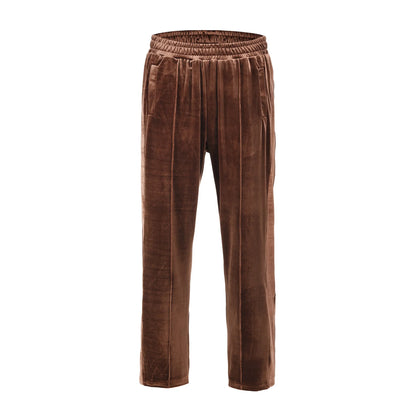 Plush Men's Wide Leg Pants