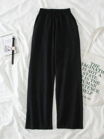 Suede Casual Pants