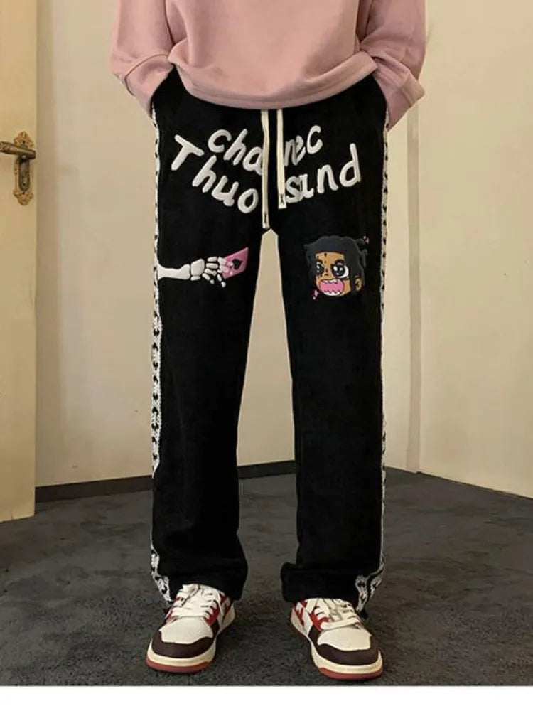 Suede Casual Pants