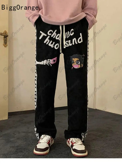 Suede Casual Pants