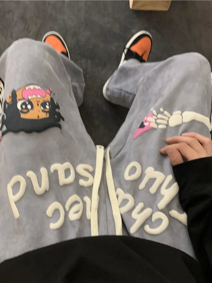Suede Casual Pants