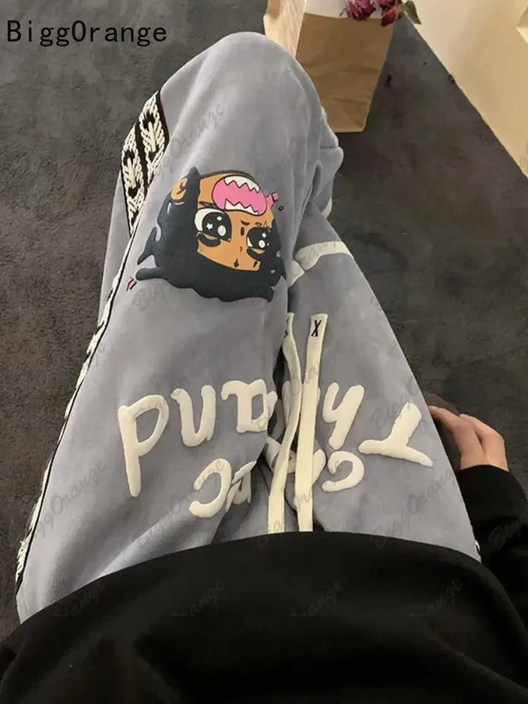 Suede Casual Pants